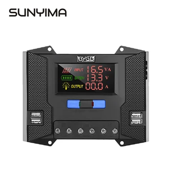 

SUNYIMA 12V 24V Charge Controller 10A 20A 30A 40A PWM Solar Charge Controller Solar Panel Battery Regulator 4 USB LCD Display