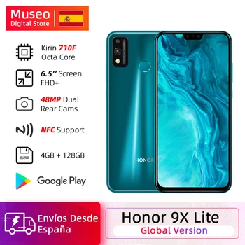Перейти на Алиэкспресс и купить Новое поступление глобальная версия Honor 9X Lite смартфон 4G 128G 48MP камера Kirin 710 6,5 ''мобильный телефон Android P GPU Turbo 3,0 NFC