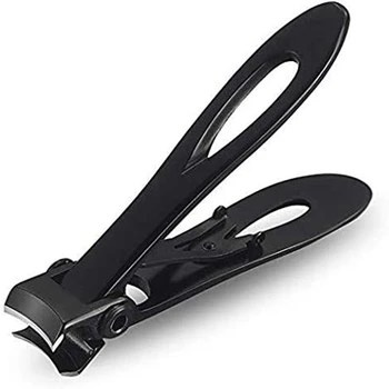 

Nail Clippers, Super Large Nail Stainless Steel Toenail Scissors, 15 mm Wide Jaws, Black for Men, Women and Children