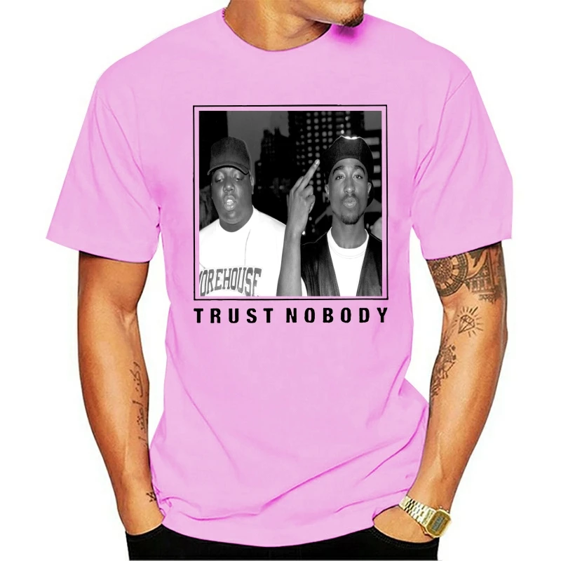 

T Shirt Trust Nobody Tupac 2pac Shakur Notorious BIG Men's Printed Mens Homme Clothing Harajuku Clothes Camisetas Hombre