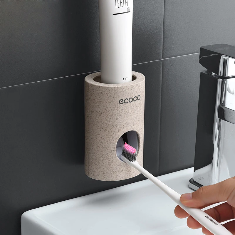 

Automatic Toothpaste Dispenser Dust-proof Wall Mounted Stand Bathroom Accessories Set Toothpaste Squeezers Tooth Lazy Easy Hot