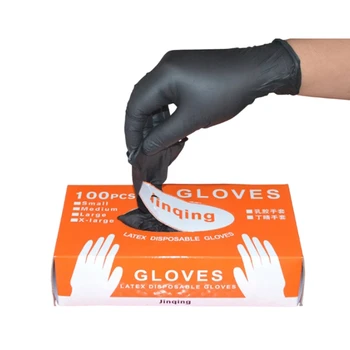 

100Pcs/Lot Mechanic Gloves Nitrile Gloves Household Cleaning Washing Black Laboratory Nail Art Anti-Static Gloves