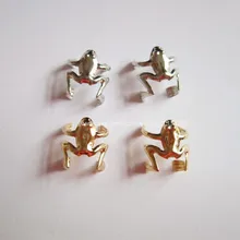 4 шт./упак. Золотая Серебряная Лягушка Регулируемая коса для волос dread дредлок бусины кольца трубки манжеты аксессуары