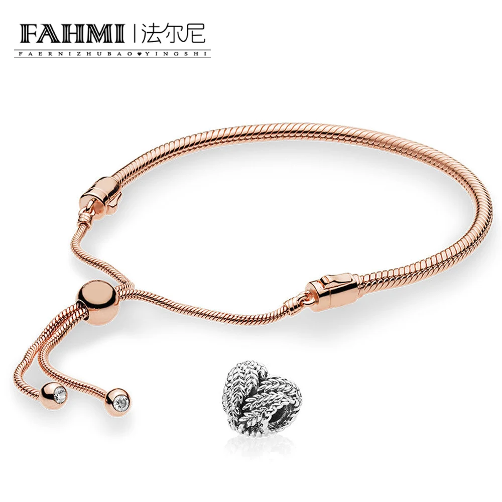 FAHMI 100% 925 пробы серебро новый значок природы Роуз скользящая чехол для телефона на