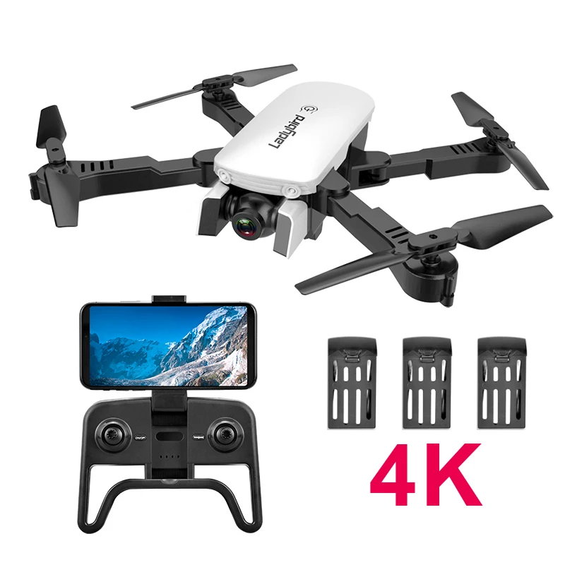 4K White 3B R8 Дрон 4K HD воздушный Квадрокоптер с камерой оптический поток hover Смарт следование двойной камеры Дистанционное управление вертолет с камерой - Цвет: 4K White 3B