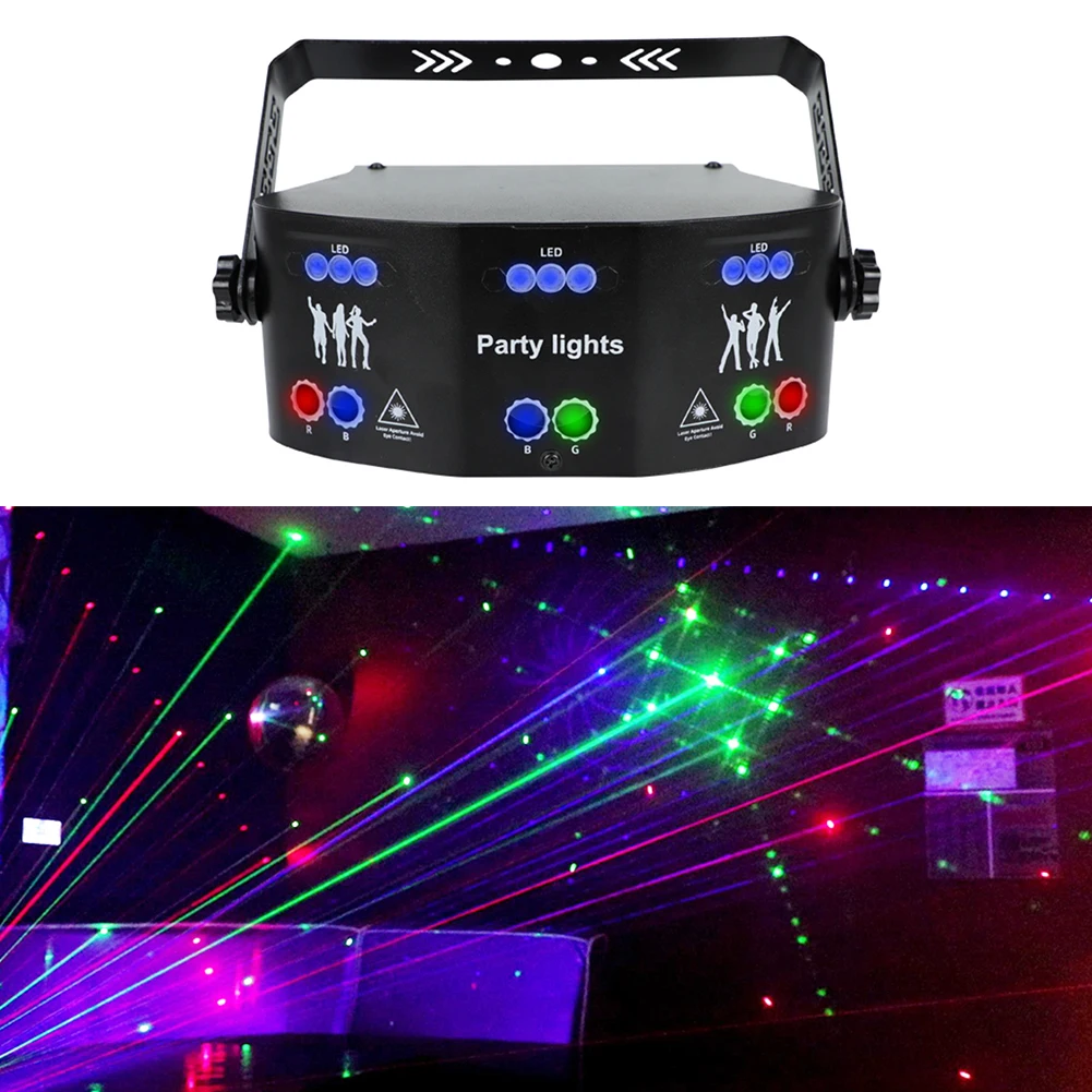 Tanie 15 oczy RGB DJ Led Disco laserowe światło stroboskopowe DMX512 sklep