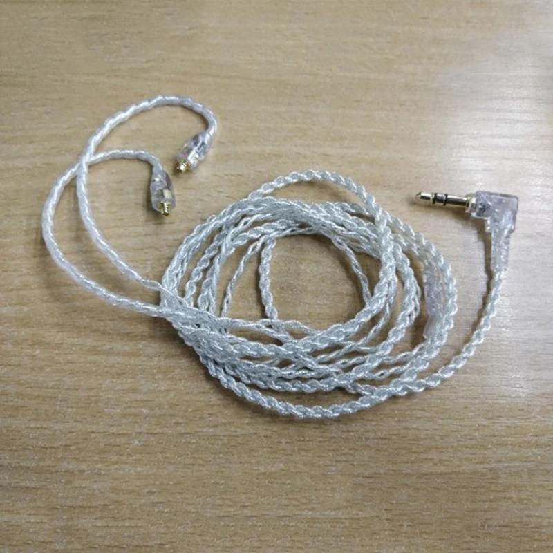 1,2 м Trasparente Lamina D'Argento Filo Mmcx Connettore
