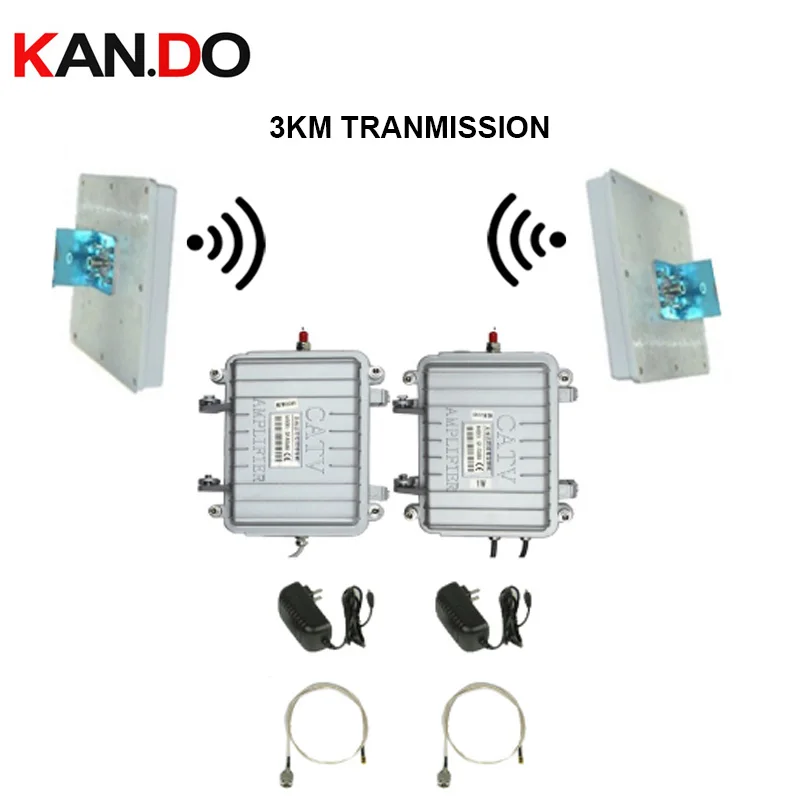 Crane Scaffold Video Monitor 3W 2.4G Transceiver Catv Amplifier Wireless Transmitter Receiver 3km Farm Cctv Forest | Безопасность и