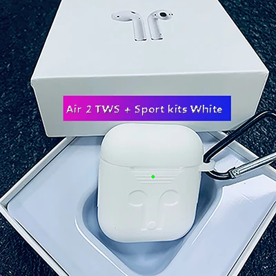 Air 2 Bluetooth гарнитура поддерживает iOS13 Системы 1536u чип второго поколения светильник зондирования обнаружения i30 i60 i200 i500 i800 i1000 - Цвет: Air2-white-kits