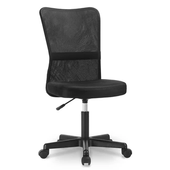 

Mesh High Back Adjustable Swivel Office Chair Lumbar Support Computer Desk Chair (Black)