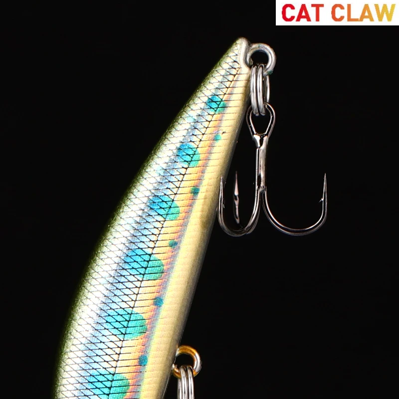 Cat Claw Minnow 67MM/8.3g fishing Lure Treble Hooks Surface upper middle water Floating Sea Fishing Lure Hard Fake bait 506M NEW