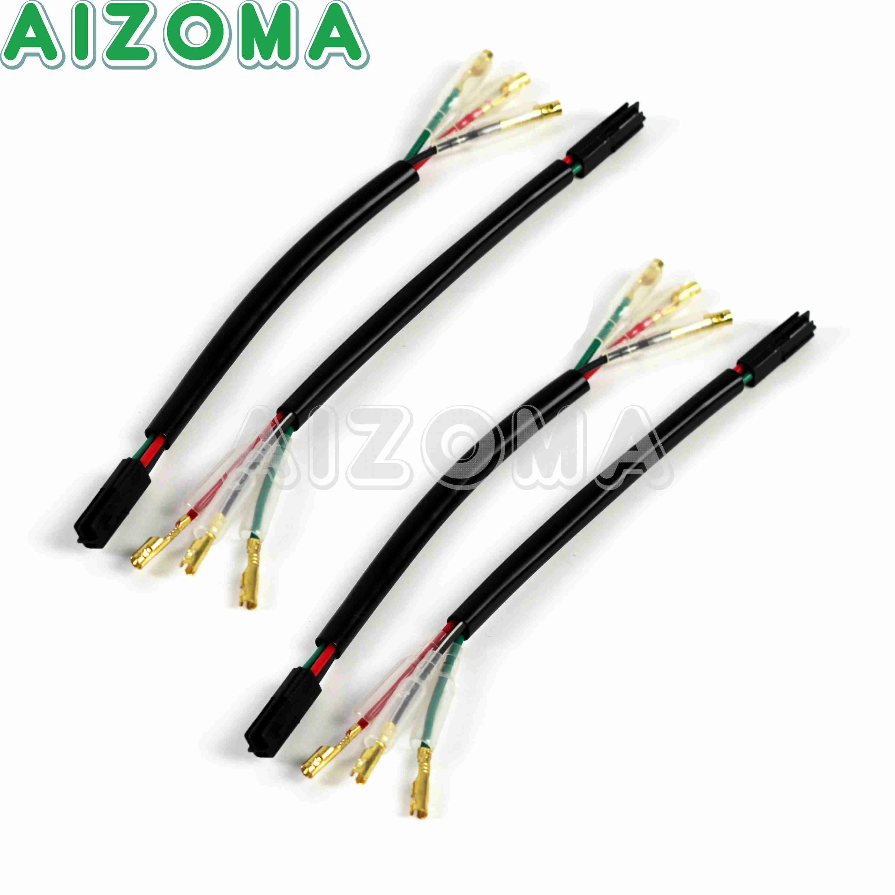 Motorcycle Turn Signal Wiring Adapter Harness Connectors Plug For Honda