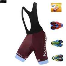 Мужские Катюша команда кюлот летние шорты-комбинезон с для велоспорта Coolmax 20D гелевая подкладка велосипед нагрудник колготки Mtb Ropa Ciclismo влагоотводящие брюки