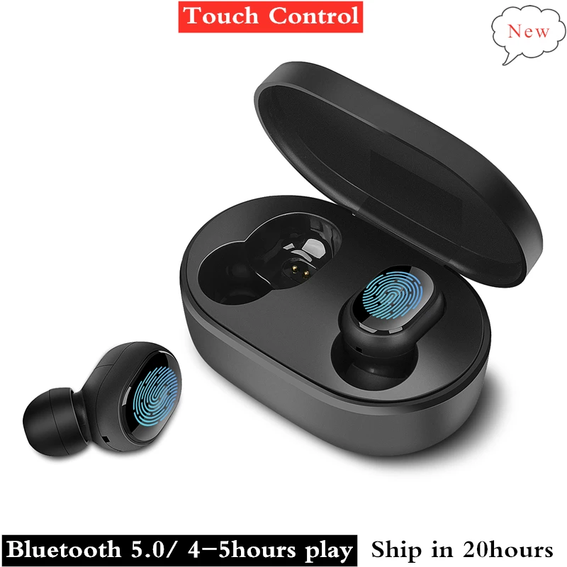 

TWS Sport Wireless earphone In Ear Bluetooth Microphone Noise reduction Touch Control PK Air 5.0 dots For iPhone Xiaomi Huawei