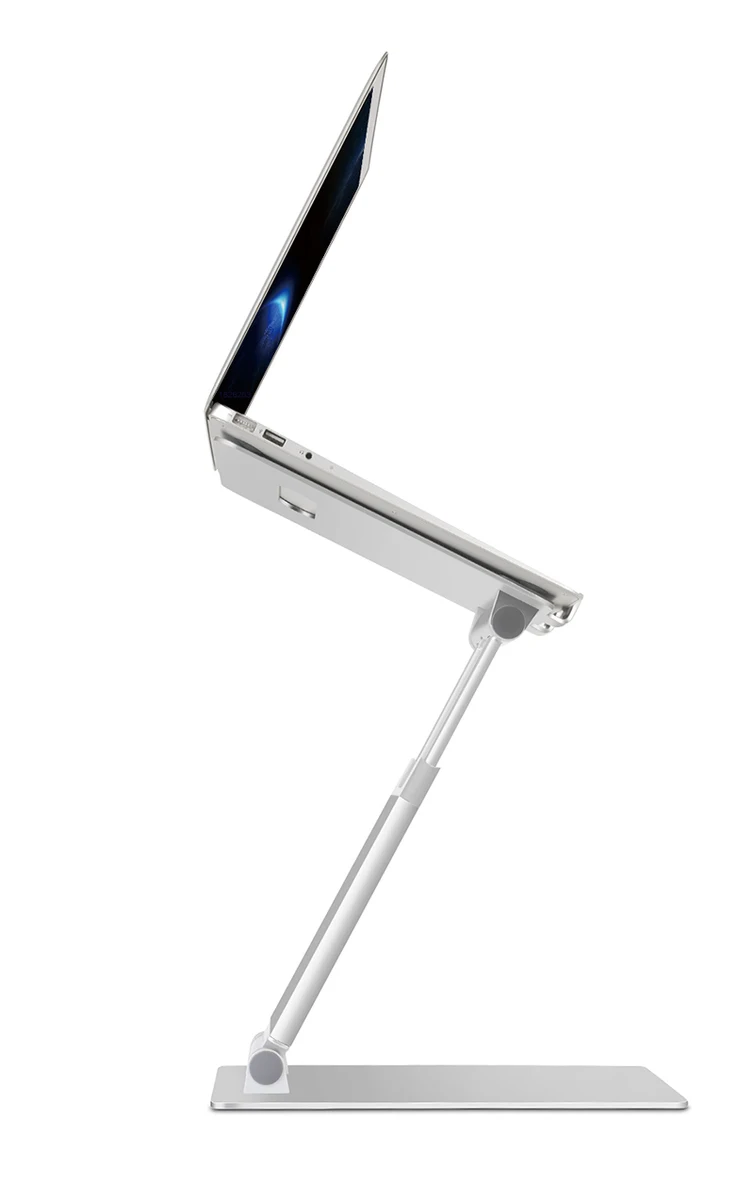 Hyvarwey AP-2H Aluminum Alloy Height Adjustable Laptop Stand Folding Lifting Standing Work Office Macbook Riser — view 2