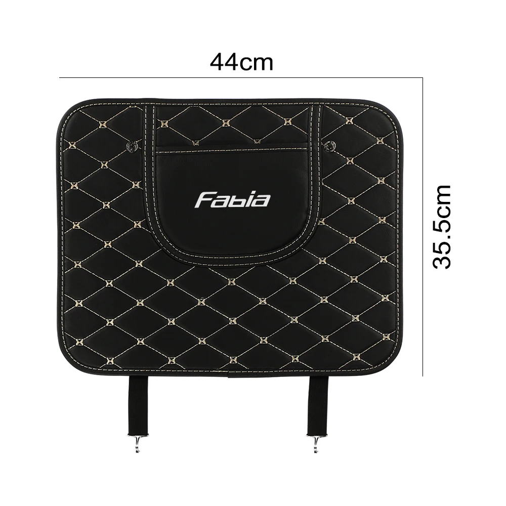 Car Seat Anti Kick Pad Auto Accessories For Skoda Octavia Fabia Rapid Superb Kodiaq Scala Karoq Citigo Kamiq Roomster Enyaq 1PCS
