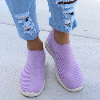 

Running Shoes For Women Sport Outdoor Sneakers Mesh Comfortable Breathable Vulcanize Shoes For Lady Flat Casual Shoes