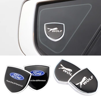 

1 Pair Shield Emblem Stickers for Fusion Mondeo Mk4 Wolf Explorer 5 Focus 2 Transit Fiesta Ranger Kuga Maverick Car Styling