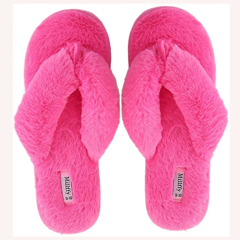 Plush Thong Slippers