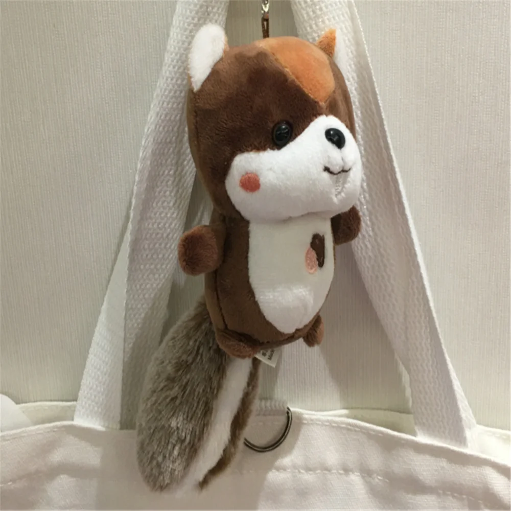 BIG 12CM Approx. Multi-Colors , Squirrel Stuffed Plush Toys , Key Chain Children's Gift Plush Dolls Toys 1
