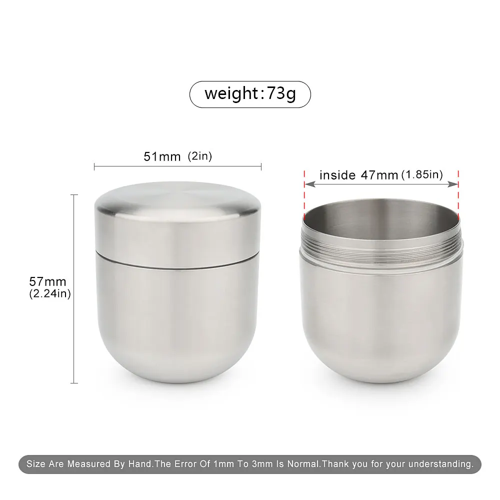 Description Picture 2 of itemTea Titanium Bottle Waterproof Seal Canister Titanium Alloy Pill Storage Bottle Outdoor EDC Tool