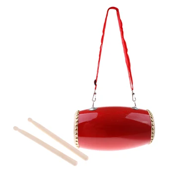 

Chinese Dance Traditional Dragon Waist Drums Percussion Instrument Drums for Kids Children Musical Learning with Drumstick