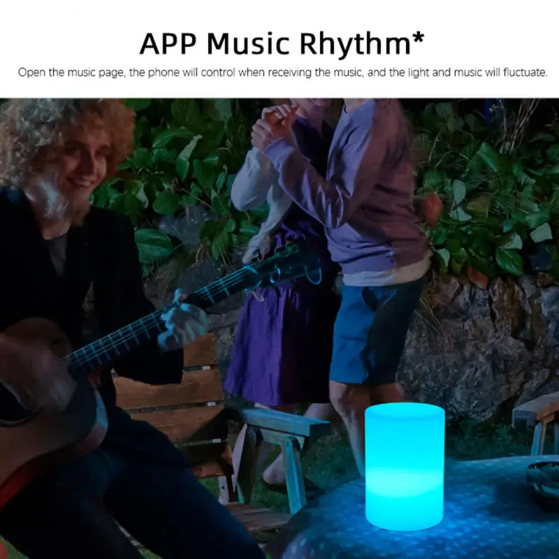 Tuya Wifi Smart Night Light MP APP Voice Control RGB LED Desk Lamp Coffee Bar Party Table Light Work With Alexa Google Home/Echo night light for bedroom