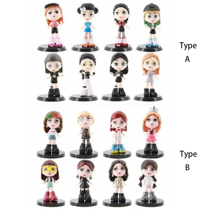 

Amine Idol Star Black pink Cute Ver. 1st Generation 2nd Generation 8 Styles Ornaments Static Action Figure Toys