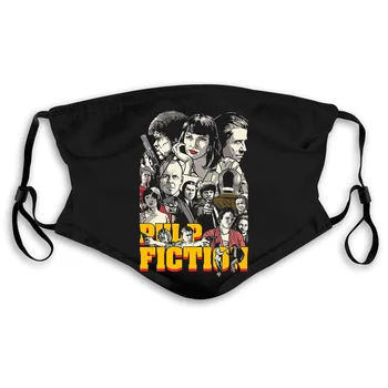 

Pulp Fiction Black Quentin Tarantino '94 John Travolta Samuel L. Jackson Men Brand Printed Men's Women's Mouth Mask Filter