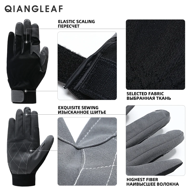  Microfiber Gloves Driver Working Gloves Stretchable Wrist Tough Cow Leather Work Glove For Driver Driving Truck 3-Pair 6490