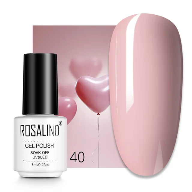 ROSALIND 7ML Nail Gel Polish Hybrid Varnishes All For Manicure Nails Art Base Top Coat UV Lamp Vernis Semi Permanent Varnishes RC40
