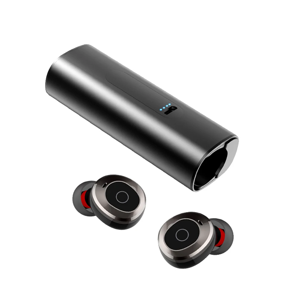 WA-11 TWS Bluetooth наушники 5-7 часов музыка телефонная гарнитура беспроводная CVC шумоподавление бинауральные наушники с зарядным устройством - Цвет: Черный