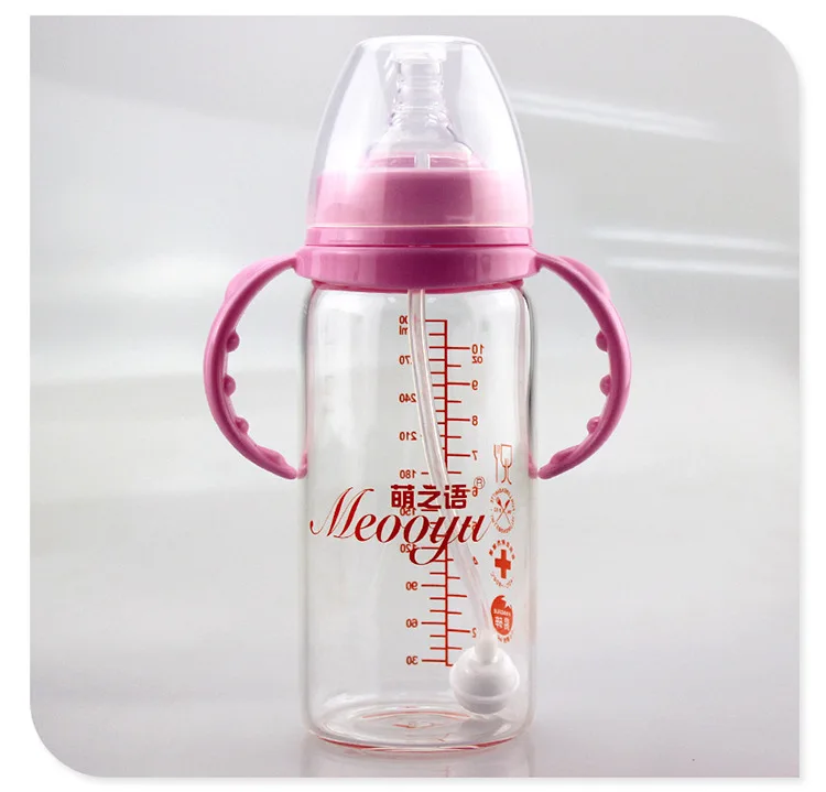 

Moe's Language Glass Feeding Bottles 300ml Wide Mouth Shift Automatic Petiolosa Maternal And Child Supplies