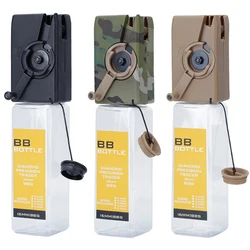 Tactical Airsoft M4 BB Speed Loader Hand Crank Military Magazine Speed Loader Adapter Balls Storage Bottle Hunting Accessories