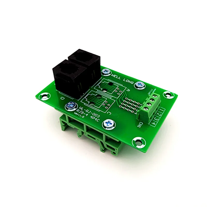 RJ9 4P4C Right Angle Jack 2-Way Buss Breakout Board Terminal Block Connector. | Обустройство дома