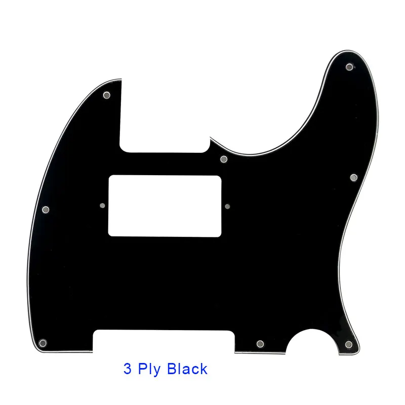 Pleroo индивидуальная гитара Запчасти для 8 винты для отверстий US Tele Guitar Pickguard с PAF хамбакером