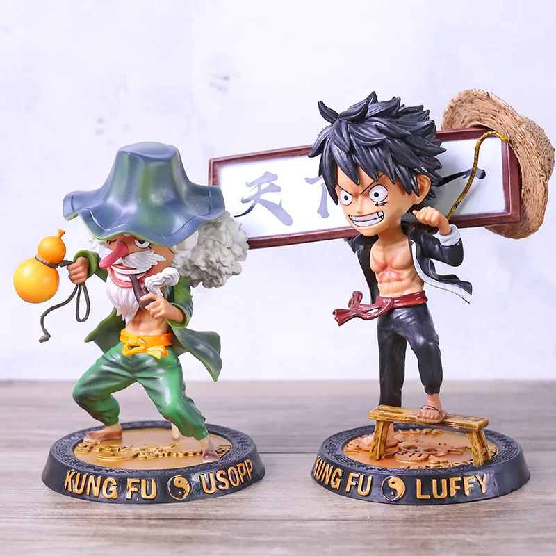 Цельная обезьяна Luffy Usopp кунг-фу вер. Статуя ПВХ фигурка модель игрушки