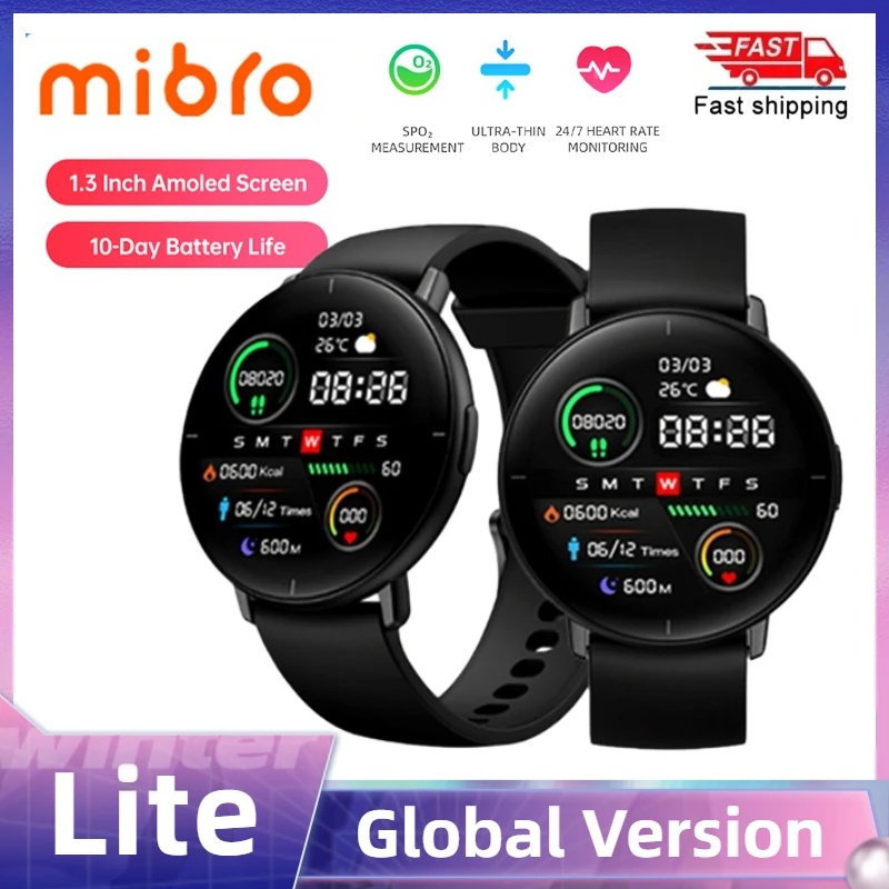 Mibro Lite Smartwatch Global Version Fitness Tracker Smart Watch Men Heart Rate Blood Oxygen Health Monitoring Smart Bracelet 1