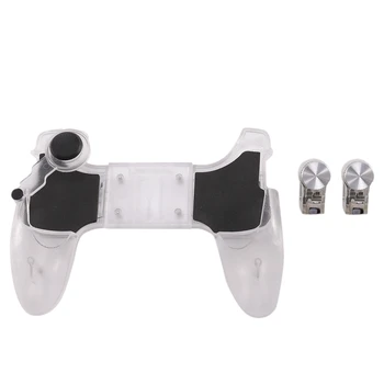 

HOT-Data Frog Mobile Phone Game Controller L1R1 Shooter Triggers Fire Button for Android Iphone Pubg Games Transparent Color