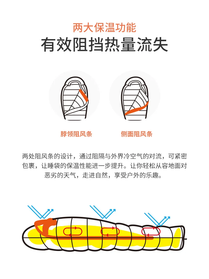 热火鹅绒木乃伊睡袋详情页_11