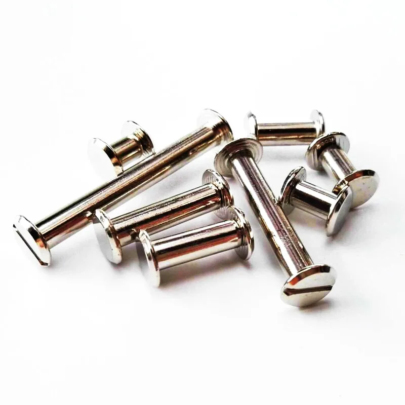 10PCS M5x4-50mm 304 Stainless Steel Leather Bag Belt Photo Scrapbook Album Book Post Binding Screw Chicago Screw Nail Rivet Bolt