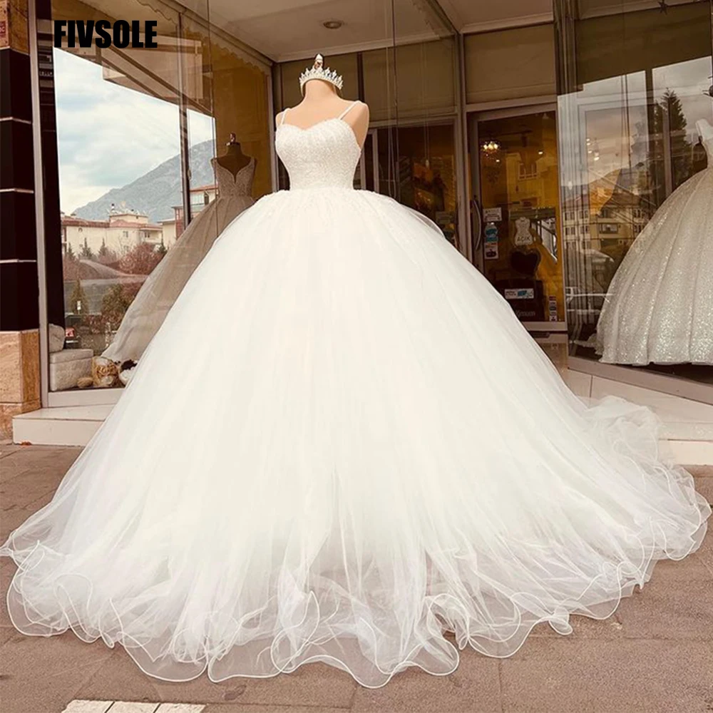

Женское свадебное платье Fivsole, изящное бальное платье из фатина с кружевом, модель 2022