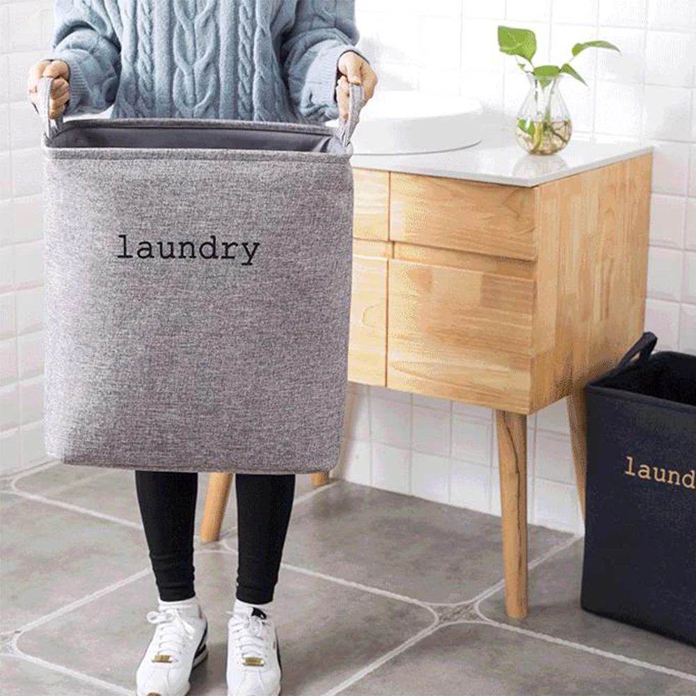 Foldable Dirty Clothes Laundry Basket Hamper Bin Storage Case Organizer Holder 