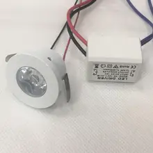 5 шт./лот белый мини-светильник под шкаф Точечный светильник 1 Вт потолочный встраиваемый светильник Ac85-265v светильник с регулируемой яркостью