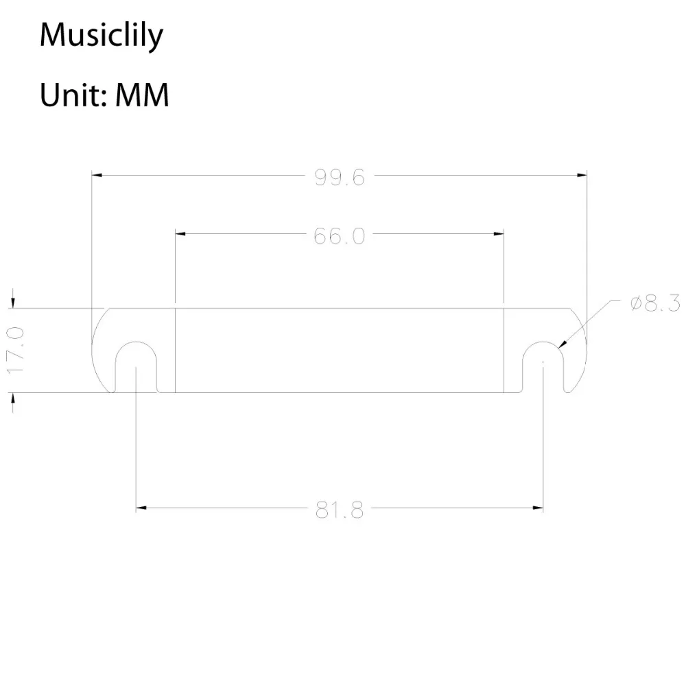 Musiclily ABR-1 Стиль Tune-o-matic мост и задний комплект для гитары Les Paul стиль, хром