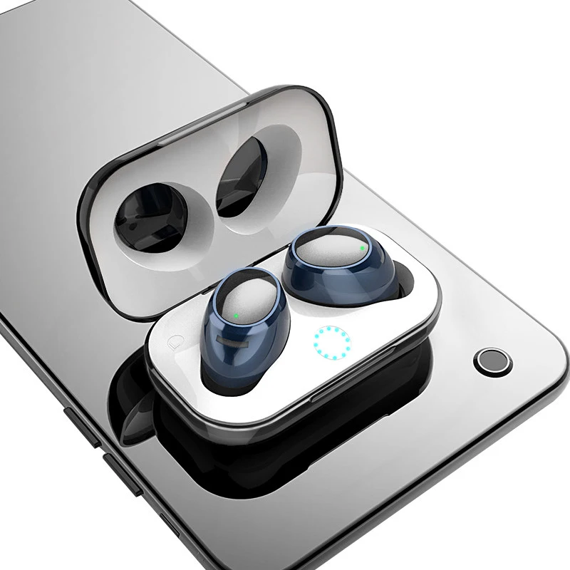 

Soaiy New Waterproof Touch True Sport Wireless Earbuds TWS Mini Bluetooth Earphone Earpiece with Power Storage Organizer Box