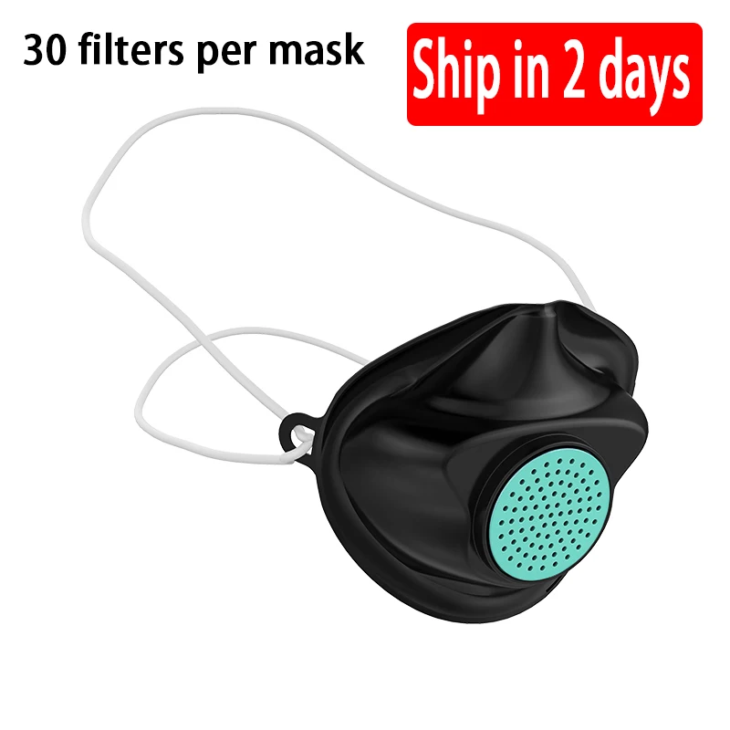 

Safety replaceable mask filters face mask anti dust air pollution pm2.5 influenza bacteria flu germ masks for mouth care