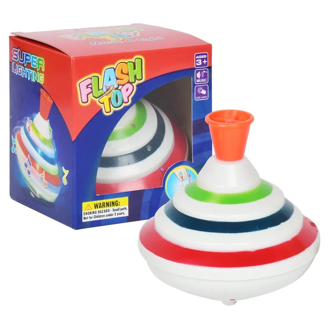 Classic Magic Spinning Tops Toy Music Light Gyro Children's Toys with LED Flash Light Music Funny Toys Kids Boys Birthday Gift 3