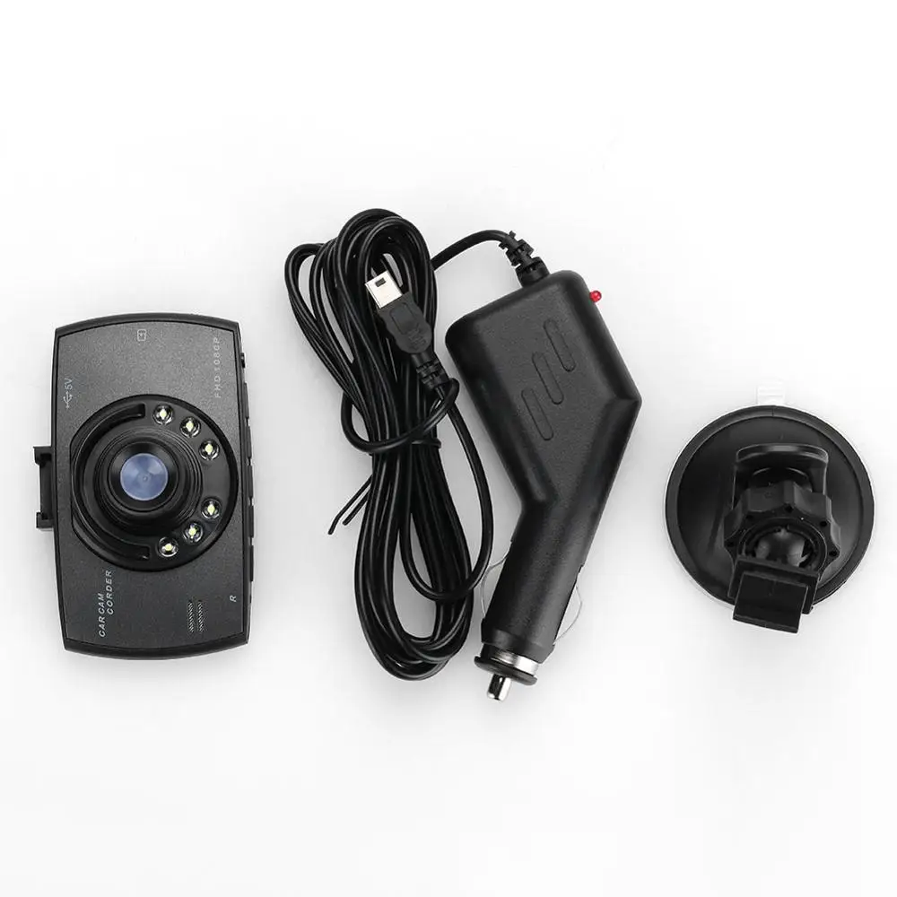 2 дюймов FHD 1080P двойной объектив Автомобильный видеорегистратор сенсорный экран