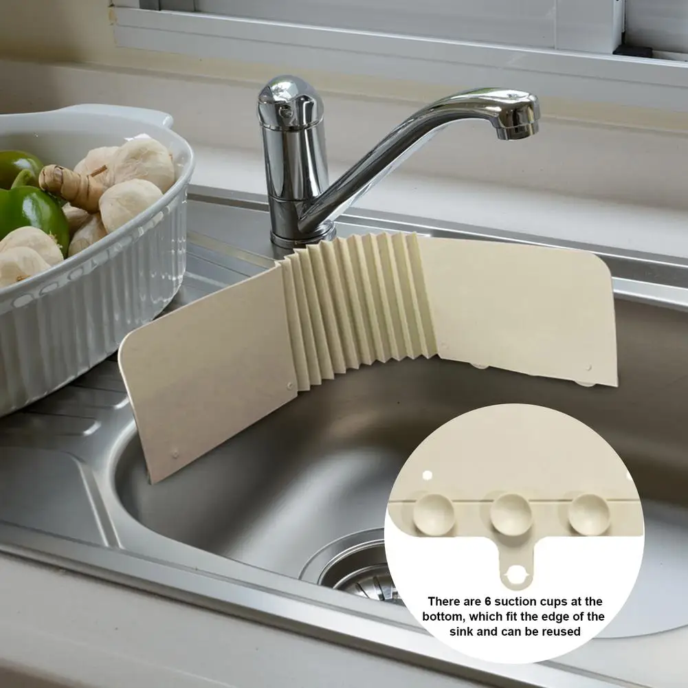 Suction Cup Sink Water Splash Guard for Kitchen Tools,Oil Splatter Guard